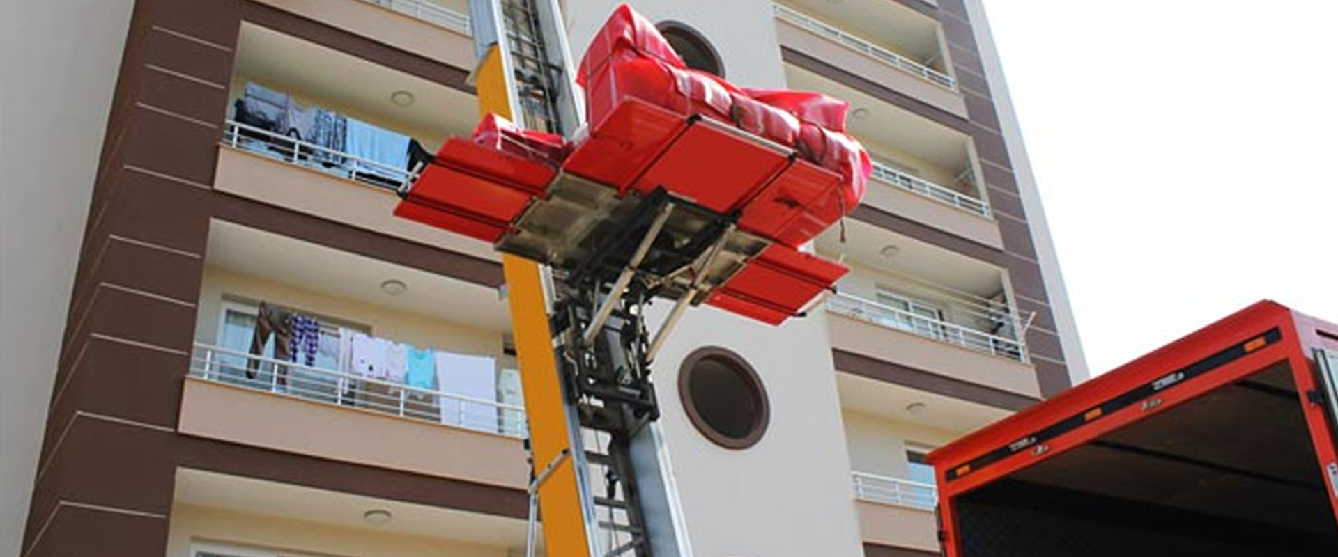 Asansörlü Taşıma Arka Plan